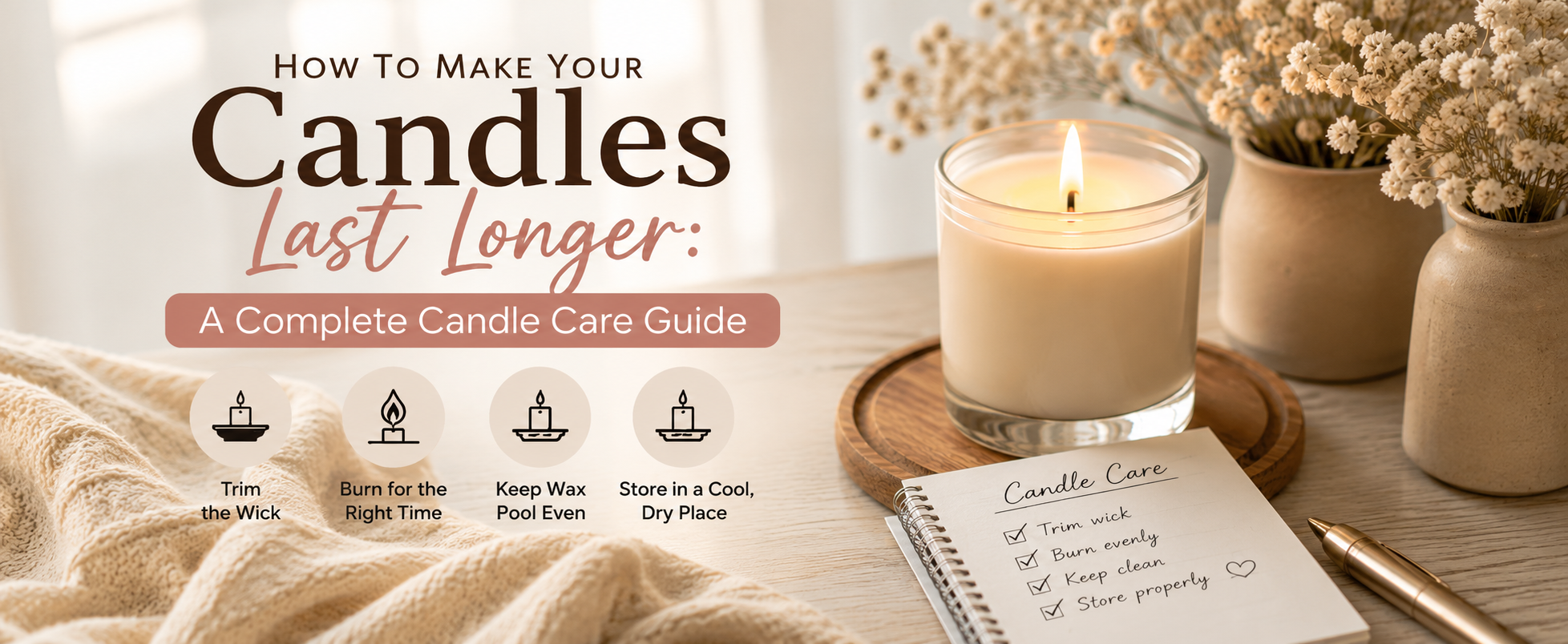 How to Make Your Candles Last Longer: A Complete Candle Care Guide