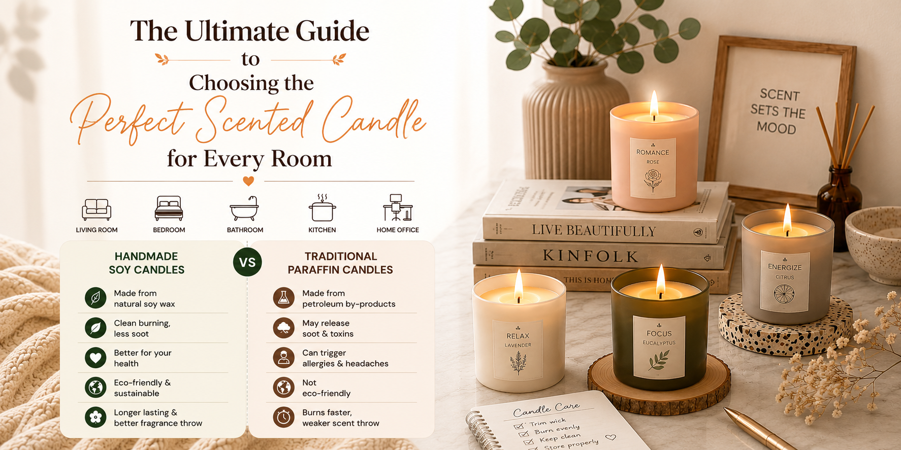 The Ultimate Guide to Choosing the Perfect Scented Candle for Every Room