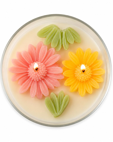 Petal Pudding Scented Candle, Pure Soy & Coconut Wax