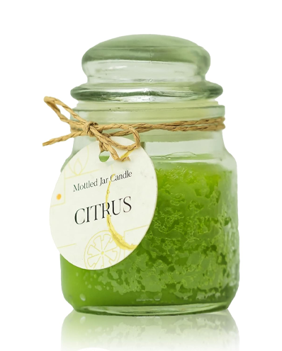 Premium Scented Jar Candle - 3 Ounces, Hand-poured With Citrus