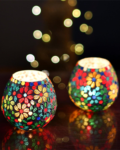 Homesake Tealight Candle Holders for Home Decor | Pack of 2