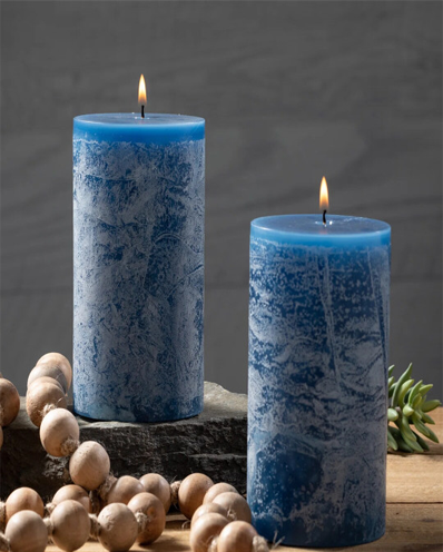 Rustic 2Pcs 1 Wick Pineapple Solid Geometric Regular Pillar Candles